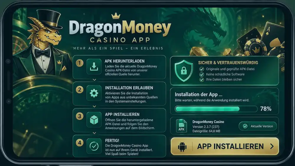 Auszahlungsinformationen bei Dragon Money Casino Mobile